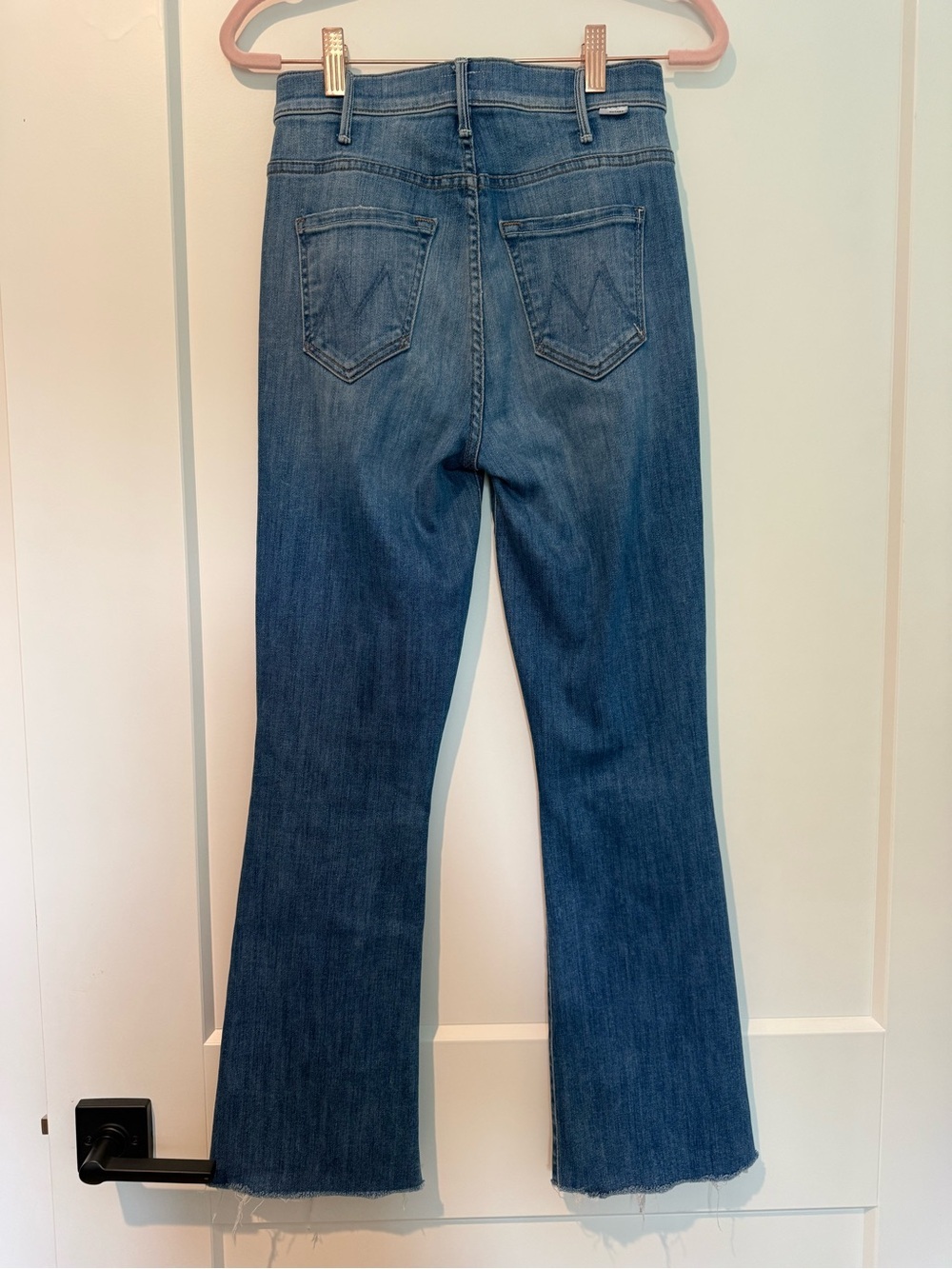 MOTHER The Hustler Ankle Chew Distressed Flare Jeans Size 25 - Picture 3 of 11